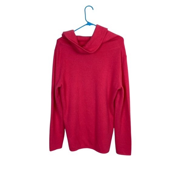 Sundance cowl neck pink cashmere sweater size large - Picture 5 of 5